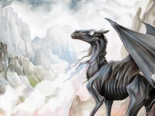 Thestrals - spøkelsesaktige hester av Joan Rowlings fantasi Thestrals - en mystisk legende